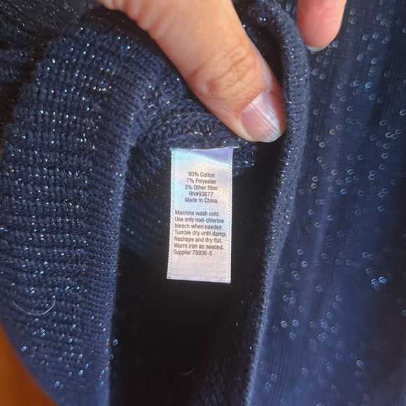 Navy sweater with glitter detail - Picture 5 of 5